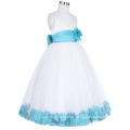 Grace Karin Sleeveless Blume verzierte Blumenmädchen Prinzessin Dress 2 ~ 12 Jahre CL008936-6